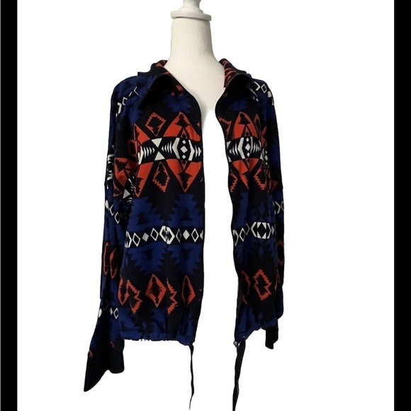 Ralph Lauren R-RL Active Wear Long Sleeve Thermal Zip Up Aztec Pattern Cotton XL - Picture 6 of 6